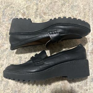 Black Leather Loafers